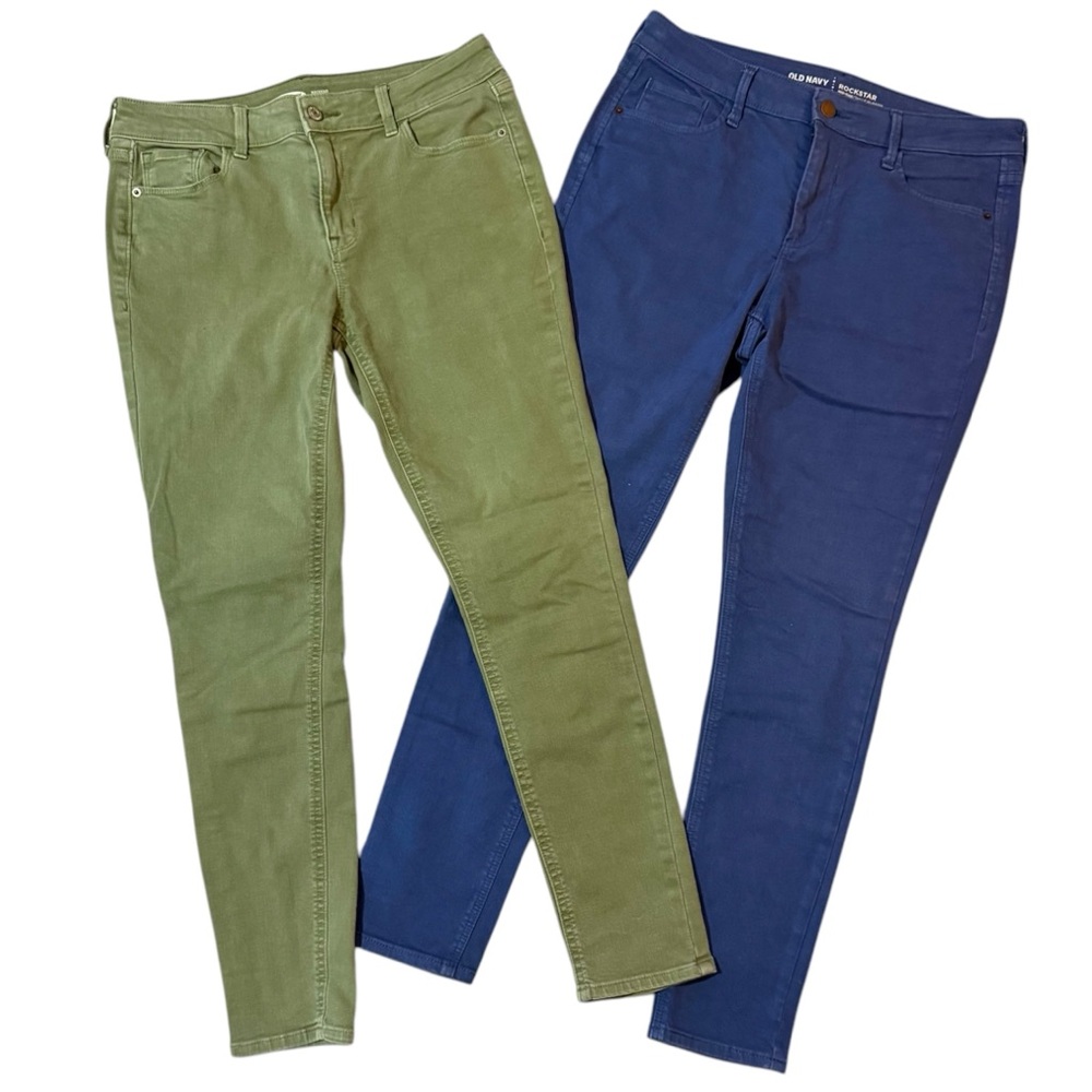 Old Navy Colored Rockstar Skinny Jeans Bundle of 2